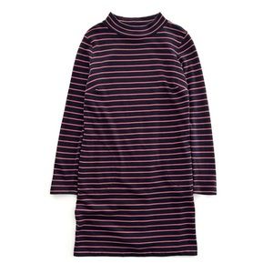 J. Jill Striped Knit Dress Navy Blue/Adobe